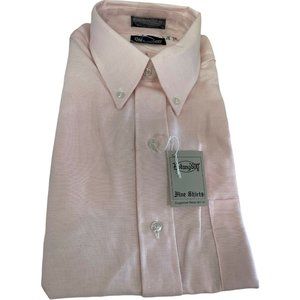 Botany 500 Pink Mens‎ Button Down Solid Dress Shirt Size 16/36
